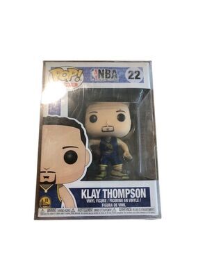 Funko Pop! NBA Klay Thompson Figure, Blue, Yellow #22 “You got served”